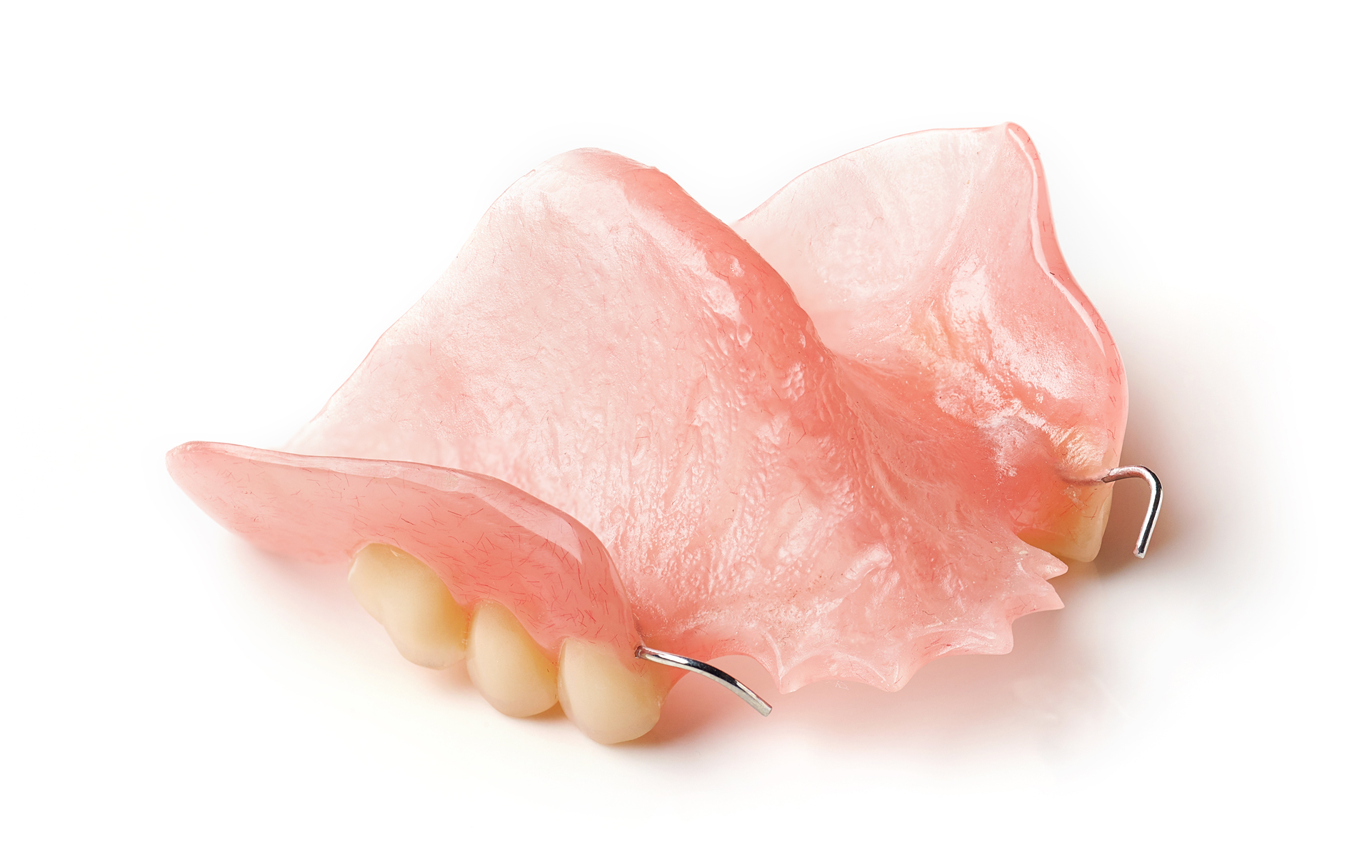 Partial removable denture acrylic implant